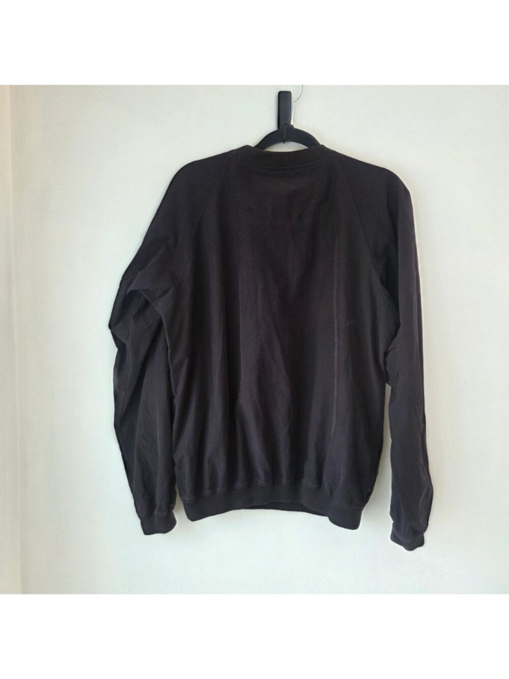 VTG Antigua New York Yankees Pullover Windbreaker Black Men's S - Picture 2 of 4